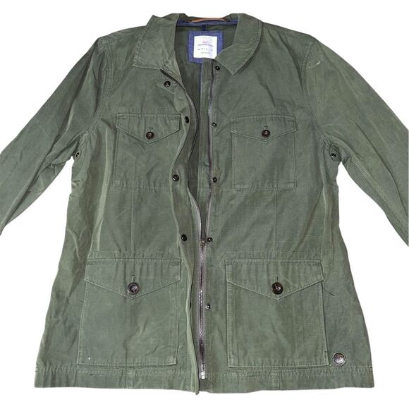 Women’s Army Green Military/Utility Barn Jacket LARGE - Picture 1 of 8